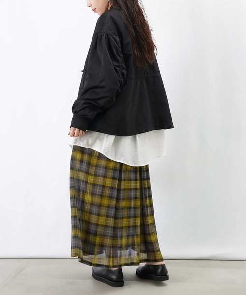 LUCA/LADY LUCK LUCA（ルカ/レディラックルカ）の「LC/LLL ギャザーブルゾン【セットアップ着用可】（ブルゾン・レディース・ブラック/カーキ/ベージュ・FREE）」の12枚目の写真