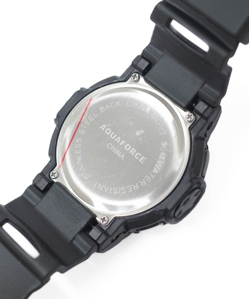 INNOCENT(イノセント)の「【UT205】【AQUAFORCE/アクアフォース】MULTI FUNCTION DIGITAL WATCH 26-006(アナログ腕時計・メンズ・ブラック・FREE)」の7枚目の写真