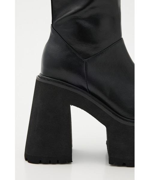 SLY（スライ）の「VOLUME CHUNKY SOLE M/BOOTS ボリューム チャンキーソール ミドルブーツ（ブーツ・レディース・ブラウン/ブラック・SMALL/MEDIUM/LARGE）」の8枚目の写真