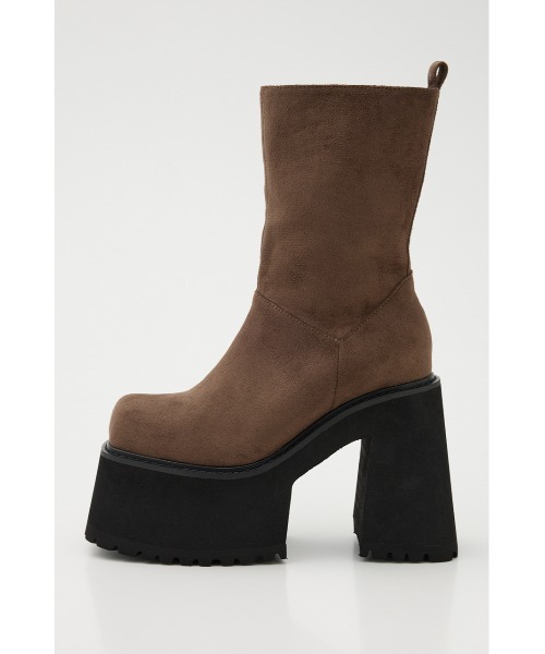 SLY（スライ）の「VOLUME CHUNKY SOLE M/BOOTS ボリューム チャンキーソール ミドルブーツ（ブーツ・レディース・ブラウン/ブラック・SMALL/MEDIUM/LARGE）」の14枚目の写真