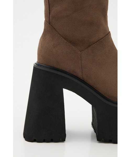 SLY（スライ）の「VOLUME CHUNKY SOLE M/BOOTS ボリューム チャンキーソール ミドルブーツ（ブーツ・レディース・ブラウン/ブラック・SMALL/MEDIUM/LARGE）」の19枚目の写真