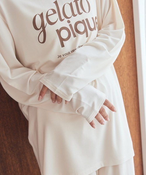 セール】レーヨンロゴロンT（ルームウェア/パジャマ）｜gelato pique