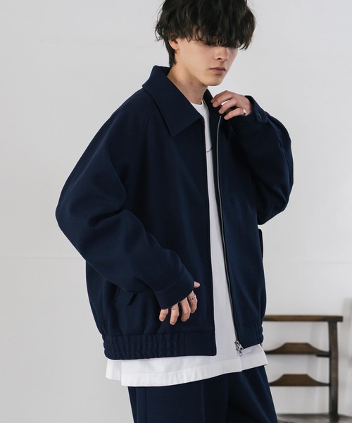 Rocky Monroe(ロッキーモンロー)の「【セットアップ】T/Mショート丈ハリントンジャケット&ワイドイージーパンツ無地/チェックセットアップ(セットアップ・メンズ・ブラウン/チェック/チャコール/ネイビー/ブラック/グレイッシュベージュ・M/L/XL)」の20枚目の写真