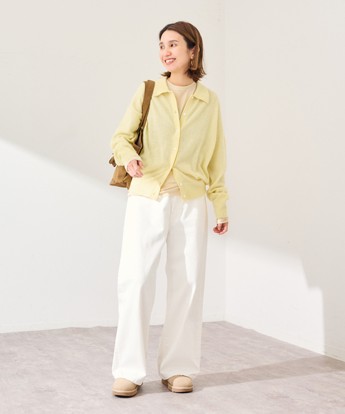 FRAMeWORK（フレームワーク）の「シアーシャギー衿付きカーディガン（カーディガン/ボレロ・レディース・サックスブルー/イエロー/ベージュ・FREE）」の22枚目の写真