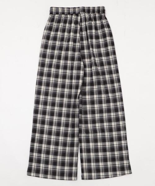 dispark（ディスパーク）の「DISPARK/ワイドルーズチェックパンツ（スラックス・レディース・ネイビー/ブラック・FREE）」の13枚目の写真