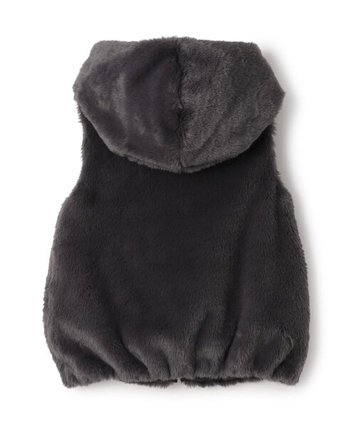 セール】フェイクファーリバーシブルフードベスト（ベスト）｜kate