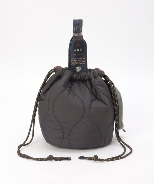 notch.(ノッチ)の「オリ柄テープ2WAY巾着BAG(トートバッグ・レディース・ブラック/オリーブ/オフホワイト/ブルー・ONESIZE)」の7枚目の写真