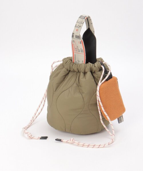 notch.(ノッチ)の「オリ柄テープ2WAY巾着BAG(トートバッグ・レディース・ブラック/オリーブ/オフホワイト/ブルー・ONESIZE)」の3枚目の写真