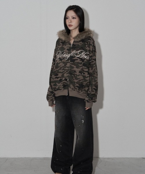 Midnight Move／CAMOフードジップアップ（パーカー）｜Midnight Move