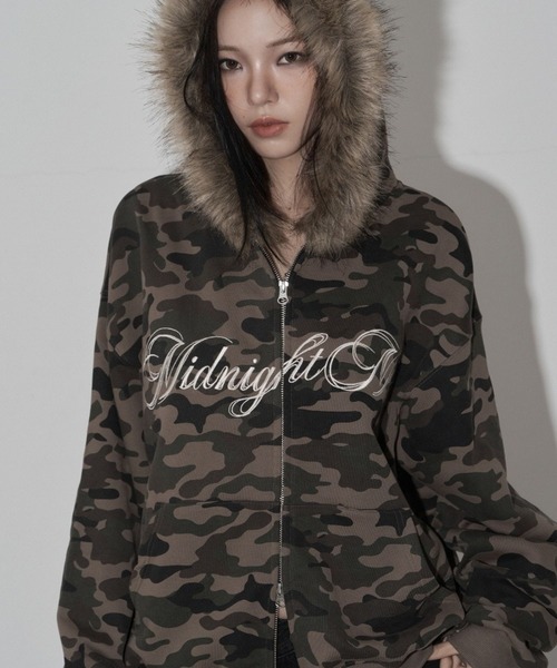 Midnight Move／CAMOフードジップアップ（パーカー）｜Midnight Move