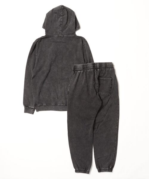 CORISCO（コリスコ）の「ピグメント加工 上下セットカットデニムジップパーカー＆イージーパンツ CORISCO（パーカー・メンズ・ブラック/インディゴブルー・M/L/LL）」の15枚目の写真