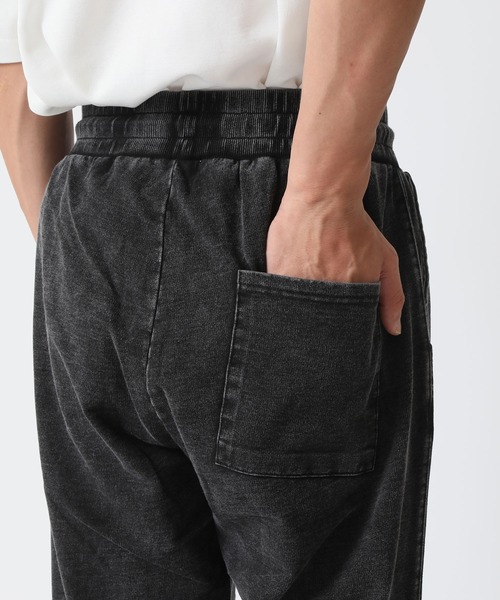 CORISCO（コリスコ）の「ピグメント加工 上下セットカットデニムジップパーカー＆イージーパンツ CORISCO（パーカー・メンズ・ブラック/インディゴブルー・M/L/LL）」の11枚目の写真