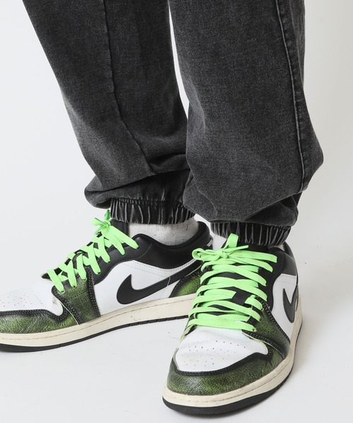 CORISCO（コリスコ）の「ピグメント加工 上下セットカットデニムジップパーカー＆イージーパンツ CORISCO（パーカー・メンズ・ブラック/インディゴブルー・M/L/LL）」の12枚目の写真