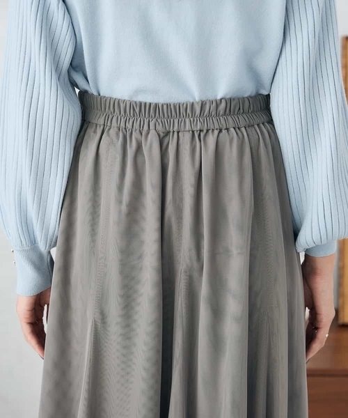 a.v.v(アーヴェヴェ)の「【洗える】チュールフレアスカート(スカート・レディース・アイボリー/チャコールグレー・36/40/38)」の19枚目の写真