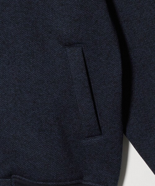 A DAY IN THE LIFE UNITED ARROWS(アデイインザライフユナイテッドアローズ)の「ニット フリース ヘリンボーンプリント MA-1<A DAY IN THE LIFE>(MA-1・メンズ・ネイビー/オリーブ/グレー系・M/L)」の13枚目の写真