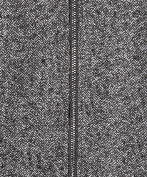 A DAY IN THE LIFE UNITED ARROWS(アデイインザライフユナイテッドアローズ)の「ニット フリース ヘリンボーンプリント MA-1<A DAY IN THE LIFE>(MA-1・メンズ・ネイビー/オリーブ/グレー系・M/L)」の19枚目の写真