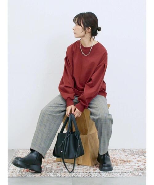 Samansa Mos2 blue(サマンサモスモスブルー)の「サイドゴアブーツ(ブーツ・レディース・ブラック/ダークブラウン・M/L)」の12枚目の写真