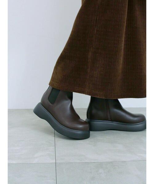 Samansa Mos2 blue(サマンサモスモスブルー)の「サイドゴアブーツ(ブーツ・レディース・ブラック/ダークブラウン・M/L)」の17枚目の写真