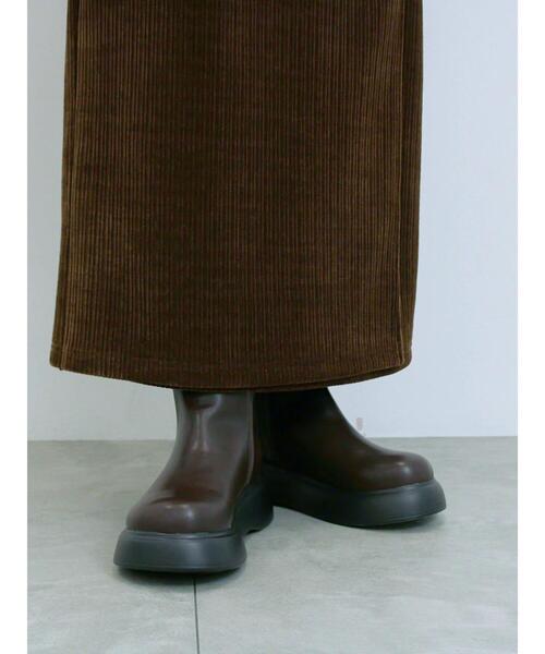 Samansa Mos2 blue(サマンサモスモスブルー)の「サイドゴアブーツ(ブーツ・レディース・ブラック/ダークブラウン・M/L)」の18枚目の写真