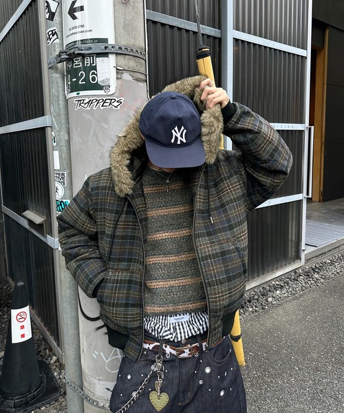 kutir（クティール）の「2WAY FAKEFUR HOOD ZIP BLOUSON／2WAYフェイクファーフードジップブルゾン（ブルゾン・メンズ・ブラック/ネイビー/ブラウン/カーキ・SMALL/MEDIUM/LARGE）」の7枚目の写真