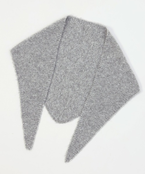 LAKOLE（ラコレ）の「サンカクストール / 589039（マフラー・レディース・オフホワイト/グレー・FREE）」の2枚目の写真