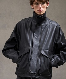 PUBLIC TOKYO（パブリックトウキョウ）の「ビンテージライクオーバーサイズレザーブルゾン（ブルゾン）」