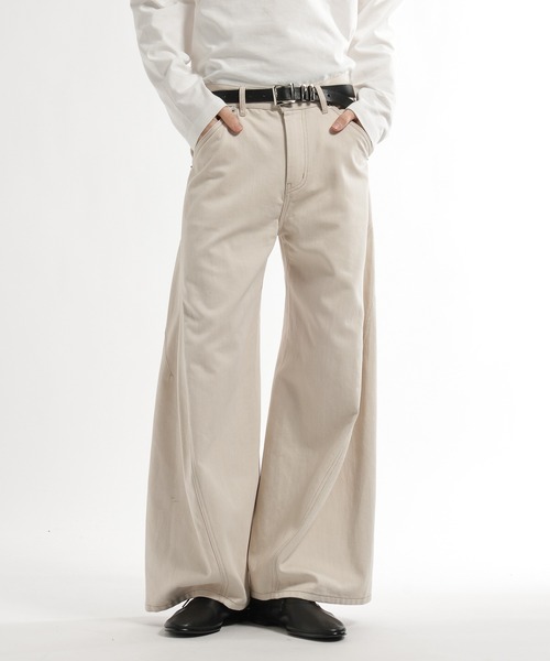 HARE（ハレ）の「【SET UP対応】3Dデニムパンツ(HARE)（デニムパンツ・メンズ・レッド/ブラック/グレー/ブルー系その他/ブラック系その他/グリーン/オフホワイト・SMALL/MEDIUM/LARGE）」の2枚目の写真