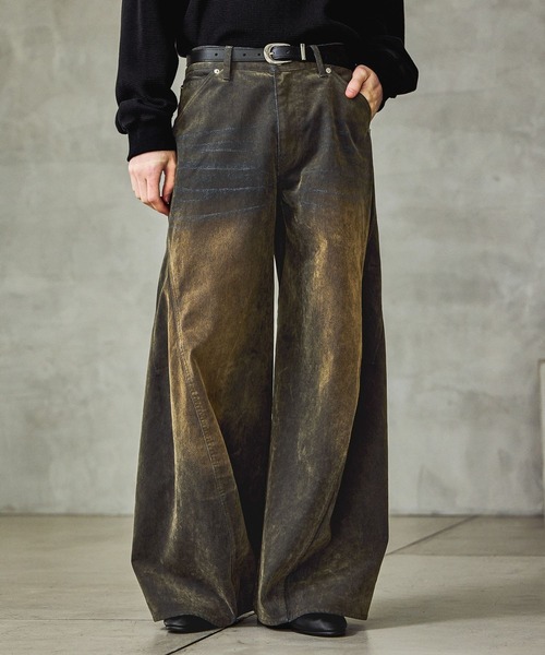 HARE（ハレ）の「【SET UP対応】3Dデニムパンツ(HARE)（デニムパンツ・メンズ・レッド/ブラック/グレー/ブルー系その他/ブラック系その他/グリーン/オフホワイト・SMALL/MEDIUM/LARGE）」の6枚目の写真