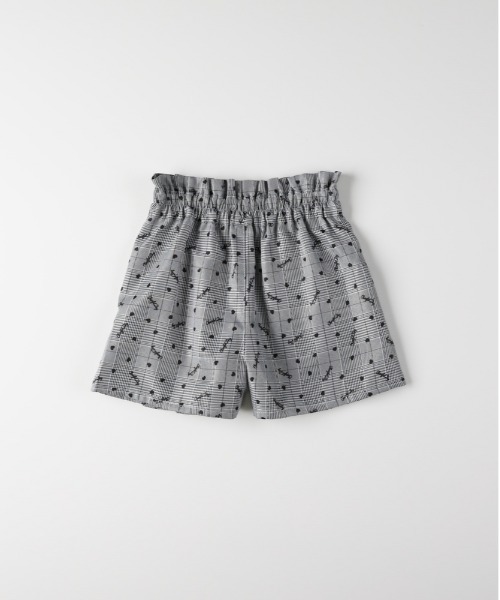 MPS（エムピーエス）の「【MPS】ロゴプリントチェックキュロットパンツ（チェック柄/キュロットパンツ/ロゴ/ハート柄/可愛い/おしゃれ）（その他パンツ・キッズ・ベージュ/ブラック・120/110/140/130）」の3枚目の写真