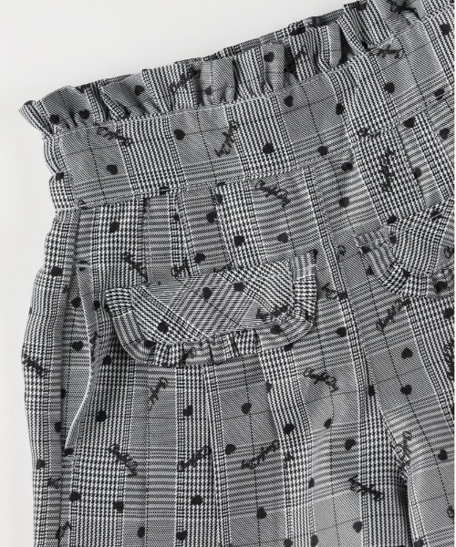 MPS（エムピーエス）の「【MPS】ロゴプリントチェックキュロットパンツ（チェック柄/キュロットパンツ/ロゴ/ハート柄/可愛い/おしゃれ）（その他パンツ・キッズ・ベージュ/ブラック・120/110/140/130）」の5枚目の写真