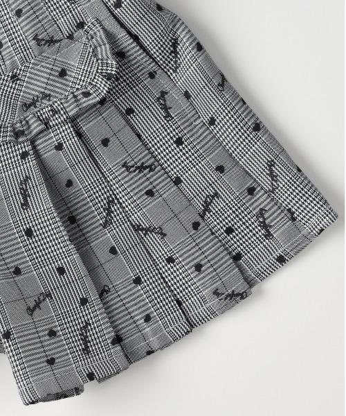 MPS（エムピーエス）の「【MPS】ロゴプリントチェックキュロットパンツ（チェック柄/キュロットパンツ/ロゴ/ハート柄/可愛い/おしゃれ）（その他パンツ・キッズ・ベージュ/ブラック・120/110/140/130）」の7枚目の写真