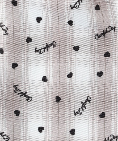 MPS（エムピーエス）の「【MPS】ロゴプリントチェックキュロットパンツ（チェック柄/キュロットパンツ/ロゴ/ハート柄/可愛い/おしゃれ）（その他パンツ・キッズ・ベージュ/ブラック・120/110/140/130）」の11枚目の写真