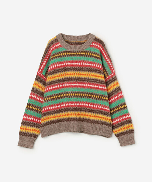 MONITALY（モニタリー）の「monitaly | フェアアイル ニットプルオーバー BROWN WOMEN（ニット/セーター・レディース・ブラウン系その他・XS）」の8枚目の写真