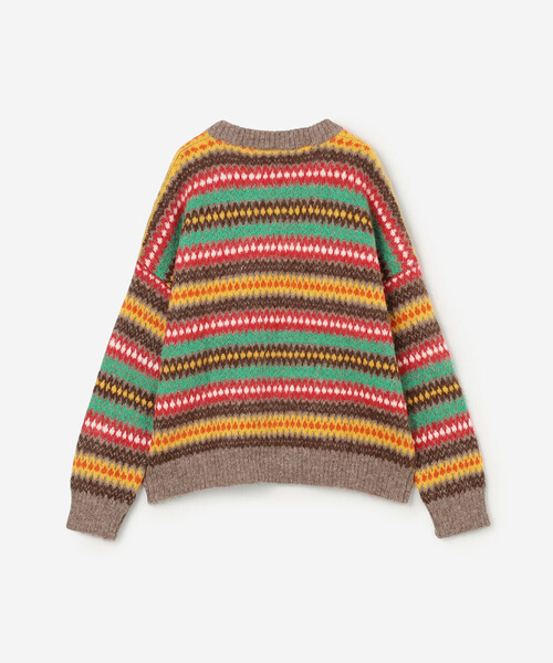 MONITALY（モニタリー）の「monitaly | フェアアイル ニットプルオーバー BROWN WOMEN（ニット/セーター・レディース・ブラウン系その他・XS）」の9枚目の写真