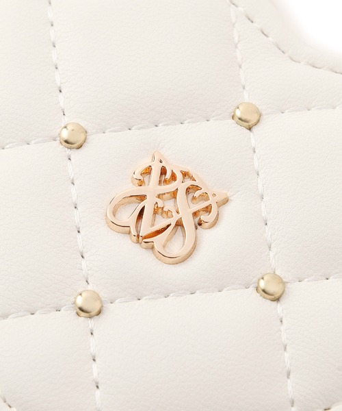 VIS(ビス)の「スタッズキルティングハートポーチチャーム(チャーム・レディース・ブラック/ホワイト/レッド・FREE)」の10枚目の写真