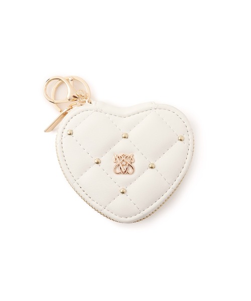 VIS(ビス)の「スタッズキルティングハートポーチチャーム(チャーム・レディース・ブラック/ホワイト/レッド・FREE)」の17枚目の写真