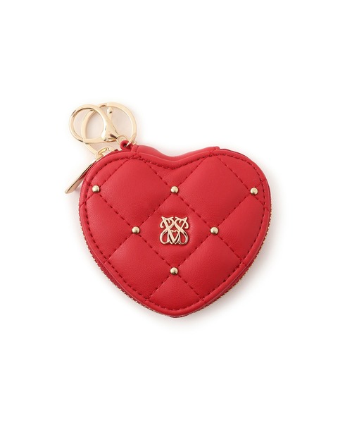 VIS(ビス)の「スタッズキルティングハートポーチチャーム(チャーム・レディース・ブラック/ホワイト/レッド・FREE)」の19枚目の写真