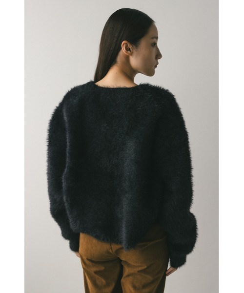 スタイルミキサー（STYLEMIXER）/ダブルクロスシャギーニットカーデ セール】ダブルクロスシャギーニットカーデ（カーディガン/ボレロ