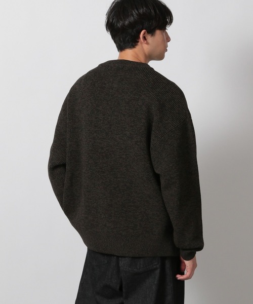 LAKOLE（ラコレ）の「メランジクルーニットカーディガン / 601400（カーディガン/ボレロ・メンズ・ボルドー/ブラウン/ブルー・MEDIUM/LARGE）」の15枚目の写真