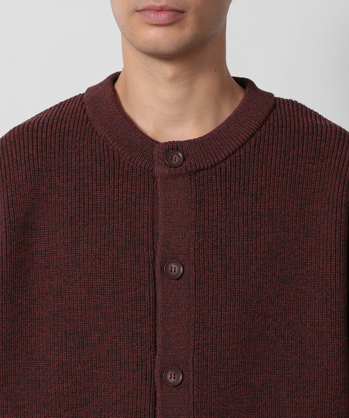 LAKOLE（ラコレ）の「メランジクルーニットカーディガン / 601400（カーディガン/ボレロ・メンズ・ボルドー/ブラウン/ブルー・MEDIUM/LARGE）」の11枚目の写真