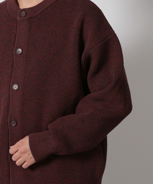 LAKOLE（ラコレ）の「メランジクルーニットカーディガン / 601400（カーディガン/ボレロ・メンズ・ボルドー/ブラウン/ブルー・MEDIUM/LARGE）」の12枚目の写真