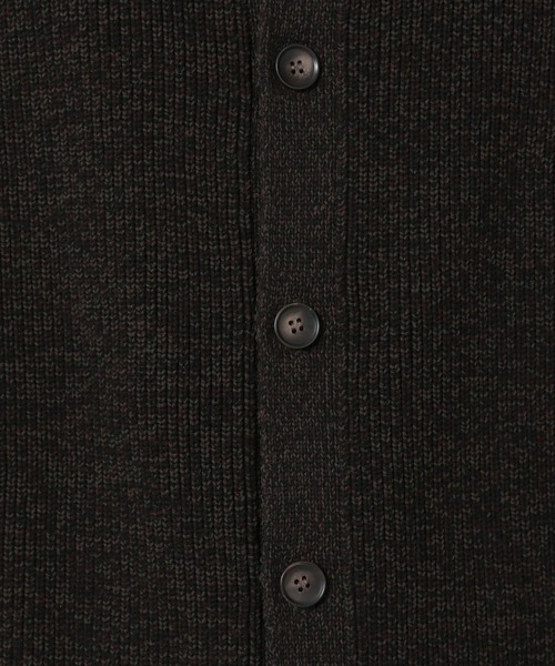 LAKOLE（ラコレ）の「メランジクルーニットカーディガン / 601400（カーディガン/ボレロ・メンズ・ボルドー/ブラウン/ブルー・MEDIUM/LARGE）」の6枚目の写真