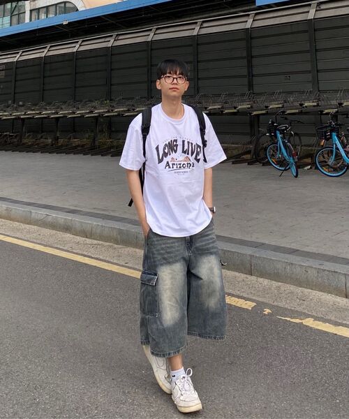 AGOD（エージーオーディー）の「アリゾナキャンピングレタリング半袖Tシャツ[ホワイト]（Tシャツ/カットソー・レディース・その他・SMALL/MEDIUM/LARGE）」の11枚目の写真
