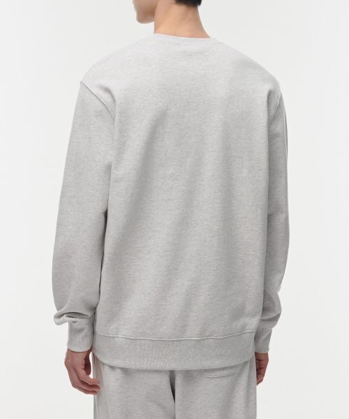 MUSINSA STANDARD（ムシンサスタンダード）の「スウェットシャツ [メランジライトグレー]（スウェット・メンズ・その他・MEDIUM/LARGE/X-LARGE/XX-LARGE/XXX-LARGE/SMALL）」の2枚目の写真