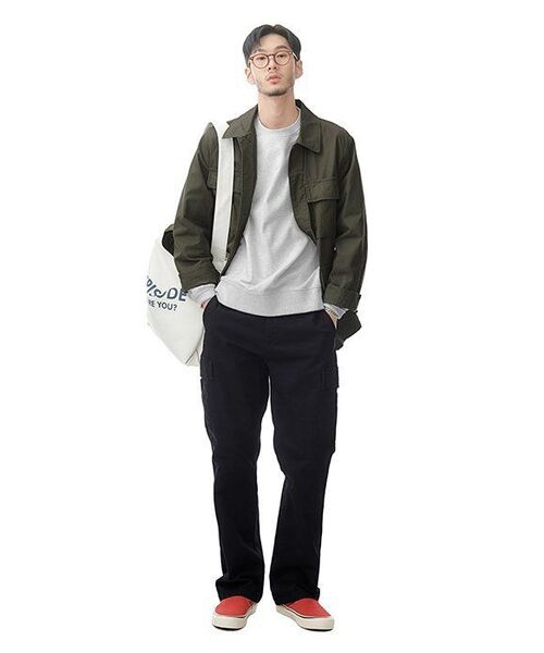 MUSINSA STANDARD（ムシンサスタンダード）の「スウェットシャツ [メランジライトグレー]（スウェット・メンズ・その他・MEDIUM/LARGE/X-LARGE/XX-LARGE/XXX-LARGE/SMALL）」の9枚目の写真