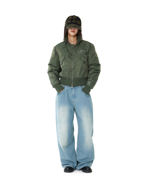 AAKAM(アーカム)の「High-Neck Bomber Jacket (Khaki)(ブルゾン・レディース・その他・1/2)」の5枚目の写真