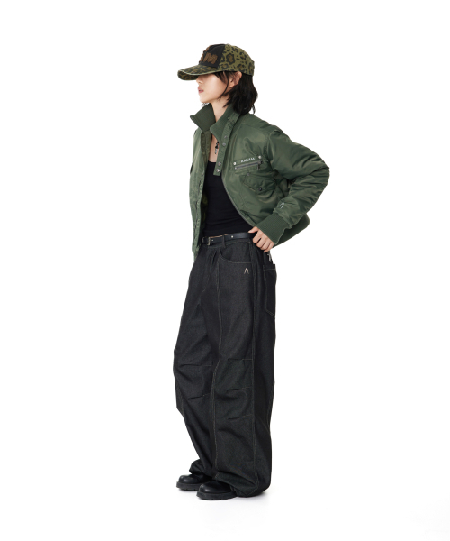 AAKAM(アーカム)の「High-Neck Bomber Jacket (Khaki)(ブルゾン・レディース・その他・1/2)」の9枚目の写真