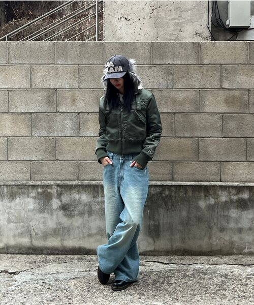 AAKAM(アーカム)の「High-Neck Bomber Jacket (Khaki)(ブルゾン・レディース・その他・1/2)」の15枚目の写真
