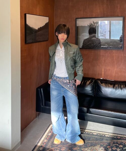 AAKAM(アーカム)の「High-Neck Bomber Jacket (Khaki)(ブルゾン・レディース・その他・1/2)」の16枚目の写真