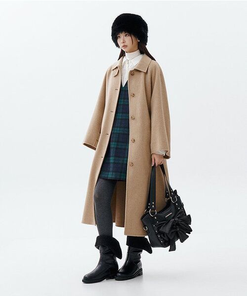IUGAMAKARAS(イウガマカラス)の「Laced Ribbon Leather Shoulder Bag (Black)(ショルダーバッグ・レディース・その他・FREE)」の16枚目の写真